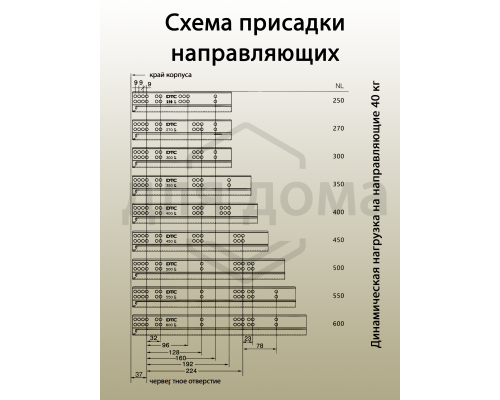 Комплект ящика Magic Star Plus длина 400 мм. высота 88 мм с доводчиком. антрацит 1 ком.