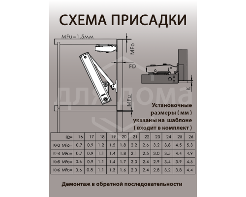 Подъемный механизм  TOP STAY SE PUSH-OPEN для откидных фасадов, индекс нагрузки 960-2350, высота h=240-600 мм, без доводчика 1 ком.