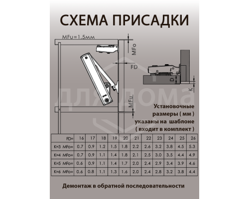 Подъемный механизм TOP STAY SE для откидных фасадов, индекс нагрузки 200-1000, высота h=240-600 мм 1 ком.
