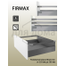 Рейлинги Firmax длина 400 мм, квадратные верхние для ящика Newline, серые 1 ком.