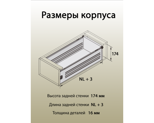 Боковины Firmax с роликовыми направляющими, H=150 мм, L=450мм, белый RAL9003, (4 части) 1 ком.
