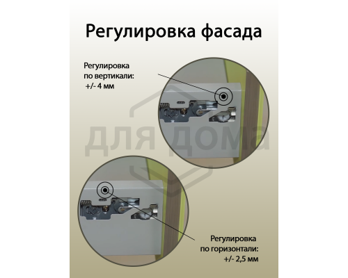 Комплект боковин Firmax длина 450 мм (левая, правая) для ящика Newline, белый 1 ком.