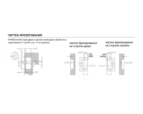 (1 кор.=2 петли) Петля скрытая ELEMENTIS, универсальная, 3D, 115x23 мм, 40 кг, цамак, белый матовый