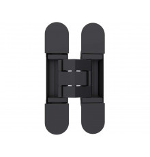 (1 кор.=2 петли) Петля скрытая ELEMENTIS, универсальная, 3D, 115x23 мм, 40 кг, цамак, черный матовый