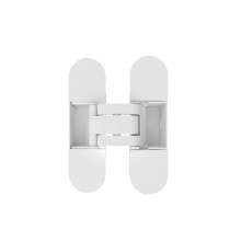 (1 корбка=2 петли) Петля скрытая ELEMENTIS, универсальная, 3D, 110x30 мм, 40 кг,цамак, белый матовый RAL 9016