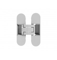 (1 коробка=2 петли) Петля скрытая ELEMENTIS, универсальная, 3D, 110x30 мм, 40 кг, цамак, хром матовый RAL 9006