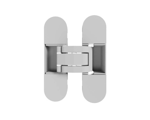 (1 коробка=2 петли) Петля скрытая ELEMENTIS, универсальная, 3D, 110x30 мм, 40 кг, цамак, хром матовый RAL 9006