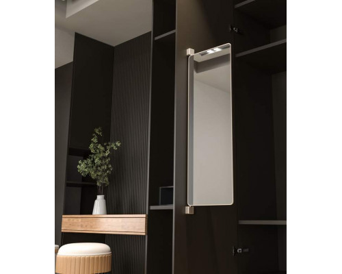 ALPHALUX Aiden Поворотное зеркало, 300х18х850 (ШхГхВ), темно-серый ALPHALUX Aiden Поворотное зеркало, 300х18х850 (ШхГхВ), темно-серый