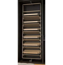 ALPHALUX Aiden Рама для поворотно-выдвижной обувницы 6 полок, шампань