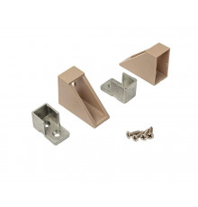 ALPHALUX Aiden Штангодержатель боковой для прямоугольной штанги, шампань