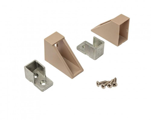 ALPHALUX Aiden Штангодержатель боковой для прямоугольной штанги, шампань