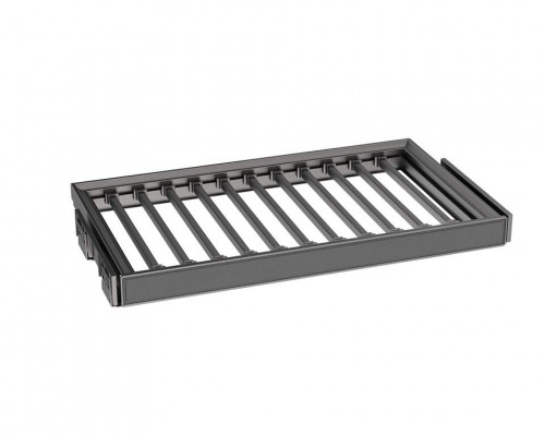 ALPHALUX Aiden Выдвижная брючница наборного типа в базу 600 мм, 564х430х68 (ШхГхВ), экокожа, темно-серый