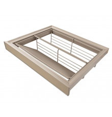 ALPHALUX Aiden Выдвижная обувница в базу 600 мм, 564х420х68 (ШхГхВ), кожа, шампань 1 шт.