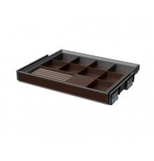 ALPHALUX Aiden Выдвижной лоток для бижутерии в базу 600 мм, 564х430х68 (ШхГхВ), экокожа, темно-коричневый