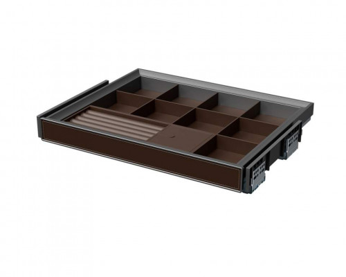 ALPHALUX Aiden Выдвижной лоток для бижутерии в базу 600 мм, 564х430х68 (ШхГхВ), экокожа, темно-коричневый