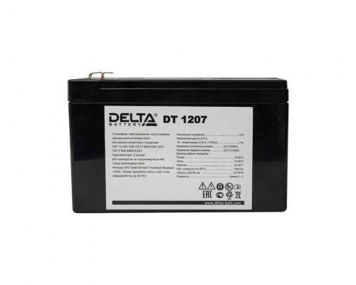 Аккумуляторная батарея DT 1207 (12V/7Ah) Аккумуляторная батарея DT 1207 (12V/7Ah)