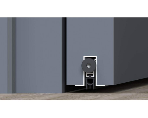 Уплотнитель пороговый, длина 420 мм, в паз 12x27х7,5 мм