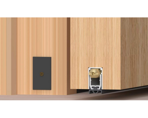 Уплотнитель пороговый, длина 530 мм, в паз 12x17.7 мм 1 шт.