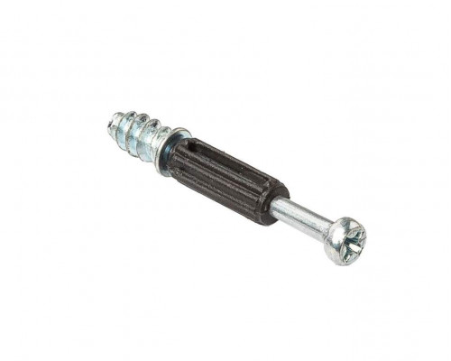 BLITZ Дюбель евровинт, D7x34 мм, сталь+пластик, цинковое покрытие