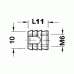 BU18 Муфта M6, D10x11 мм, пластик (в ленте 22 шт.) 1 шт.