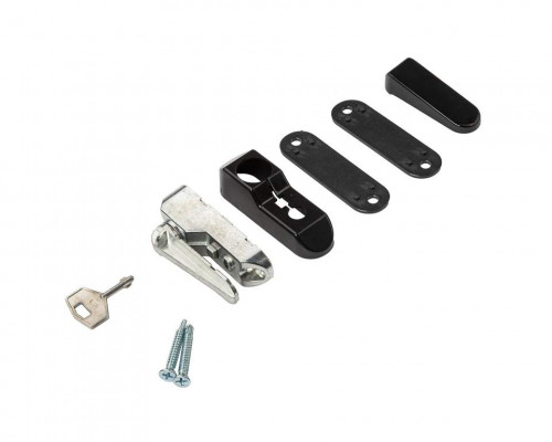 Блокиратор открывания окна флажковый с ключом черный RAL 9005