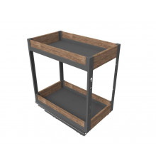 Бутылочница двухуровневая Firmax DANA Wood в базу 300 мм