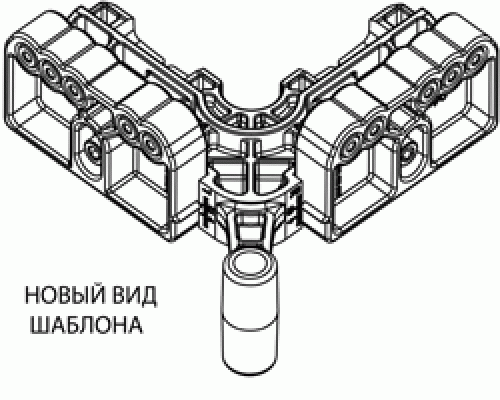 Шаблон на створку - 12/22 d 3мм VORNE 1 шт.