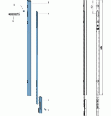 Удлинитель основного запора HS, серебро