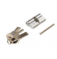 Цилиндр профильный 30/30 ЦАМ, 5 ключей, никелированный