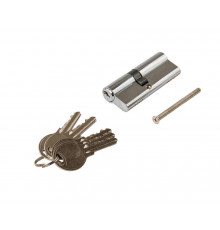 Цилиндр профильный 35/45, ЦАМ 5 ключей, никелированный