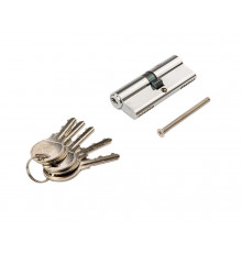 Цилиндр профильный 40/40, ЦАМ, 5 ключей, никелированный