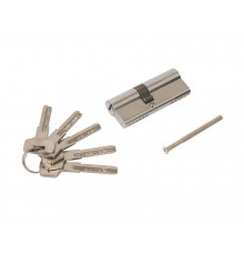 Цилиндр профильный ELEMENTIS 35(ключ)/45(ключ) ЦАМ, 5 перфорированных ключей, никелированный 1 шт.