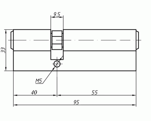 Цилиндр профильный MAXBAR 847/K 40-55, никелированный 1 шт. Цилиндр профильный MAXBAR 847/K 40-55, никелированный 1 шт.