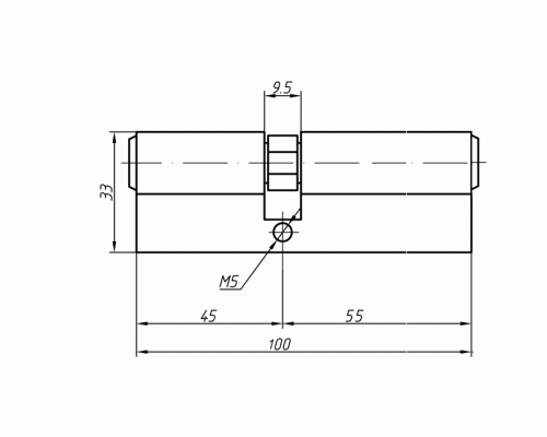 Цилиндр профильный MAXBAR 847/K 45-55, никелированный 1 шт. Цилиндр профильный MAXBAR 847/K 45-55, никелированный 1 шт.