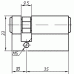 Цилиндр профильный MAXBAR 848/K 10-35, никелированный 1 шт.