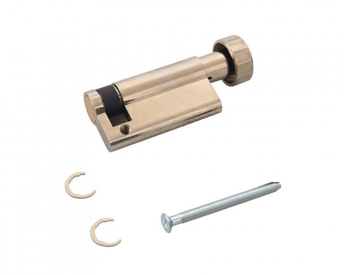 Цилиндр профильный MAXBAR с круг. руч. 50(ручка C)/10,никелированный 1 шт.