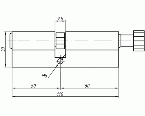 Цилиндр профильный MAXBAR с круглой ручкой 60 (ручка C)/50 (ключ),никелированный 1 шт. Цилиндр профильный MAXBAR с круглой ручкой 60 (ручка C)/50 (ключ),никелированный 1 шт.
