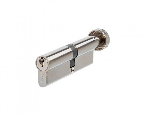 Цилиндр профильный MAXBAR с круглой ручкой C/K1 45 (ручка)/50(ключ), никелированный 1 шт.