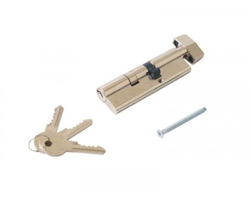 Цилиндр профильный MAXBAR с плоской ручкой CVG/K 40(ручка)/60(ключ),никелированный 1 шт.