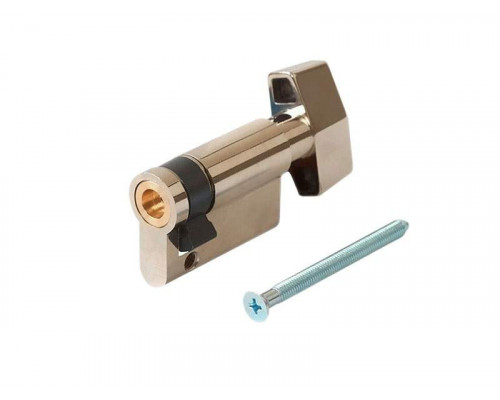 Цилиндр профильный MAXBAR с плоской ручкой CVG/K 10-35, никелированный 1 шт.