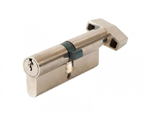 Цилиндр профильный MAXBAR с плоской ручкой CVG/K 40 (ручка)/40 (ключ), никелированный