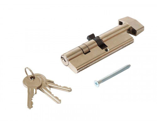 Цилиндр профильный MAXBAR с плоской ручкой CVG/K 45(ручка)/55(ключ),никелированный 1 шт.