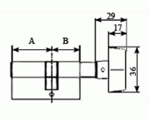 Цилиндр профильный MAXBAR с плоской ручкой CVG/K 50 (ручка)/45 (ключ), никелированный 1 шт. Цилиндр профильный MAXBAR с плоской ручкой CVG/K 50 (ручка)/45 (ключ), никелированный 1 шт.