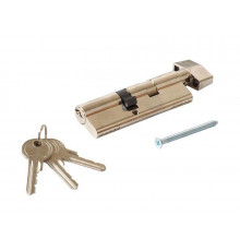 Цилиндр профильный MAXBAR с плоской ручкой CVG/K 55(ручка)/40(ключ),никелированный 1 шт.