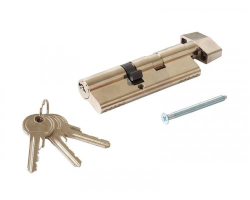 Цилиндр профильный MAXBAR с плоской ручкой CVG/K 55(ручка)/40(ключ),никелированный 1 шт.