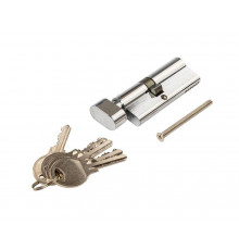 Цилиндр профильный с ручкой 35(ручка овальная 28мм)/45(ключ), ЦАМ 5 ключей