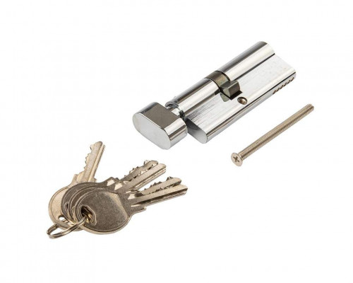 Цилиндр профильный с ручкой 35(ручка овальная 28мм)/45(ключ), ЦАМ 5 ключей