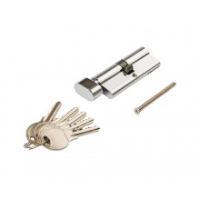 Цилиндр профильный с ручкой 40(ключ)/40(ручка овальная 28мм), ЦАМ 5 ключей