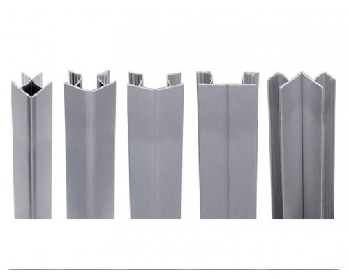 Cоединитель универсальный MULTICORNER кухонного цоколя ALPHALUX, L=0.66м, зеркало, пластик+фольга