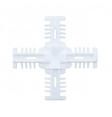 Соединение декоративное крестовое Isabel 25мм, белое